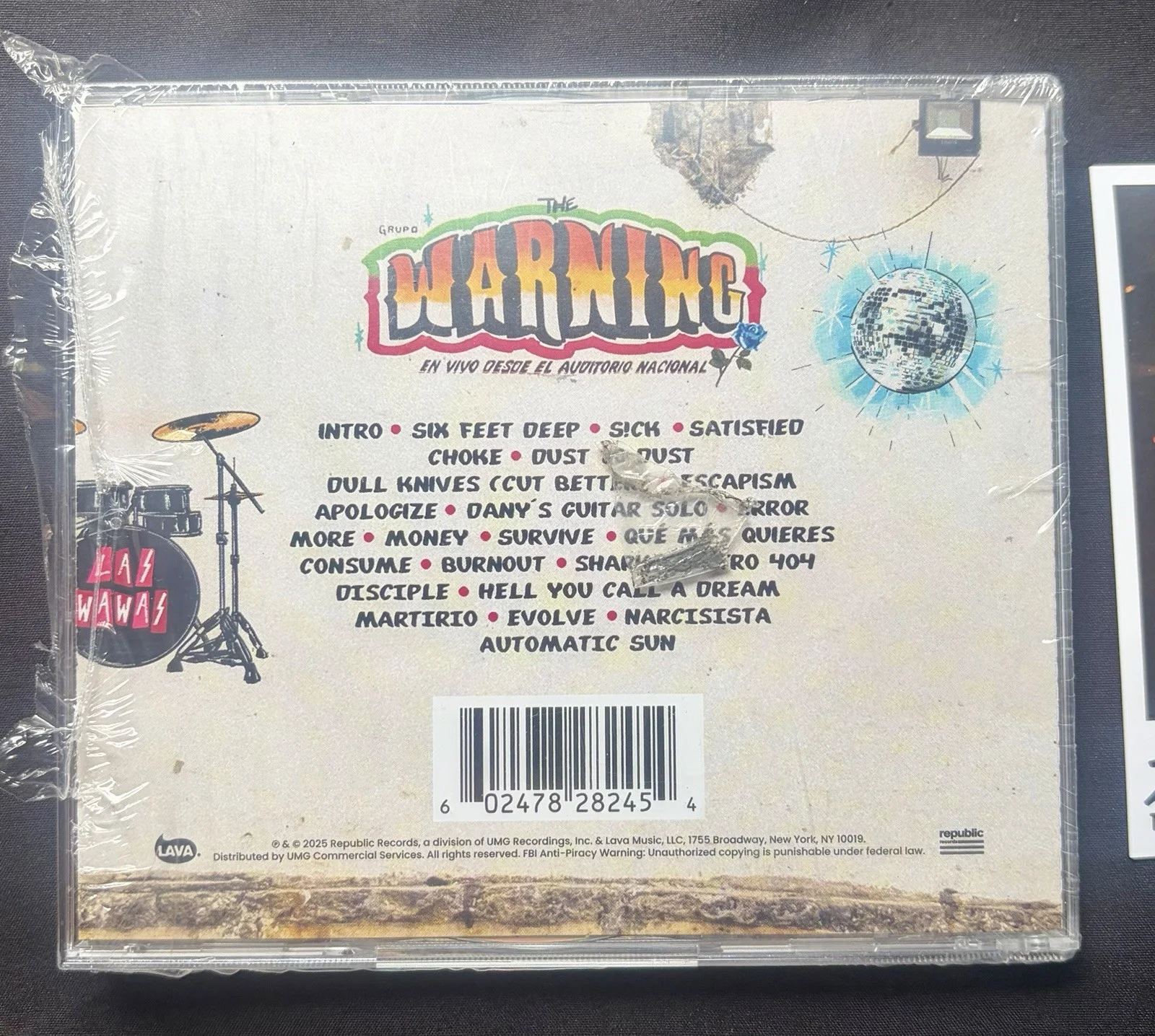 The Warning Live From Auditorio Nacional, CDMX 2 CD (Pau Ver) with signed insert, image 5