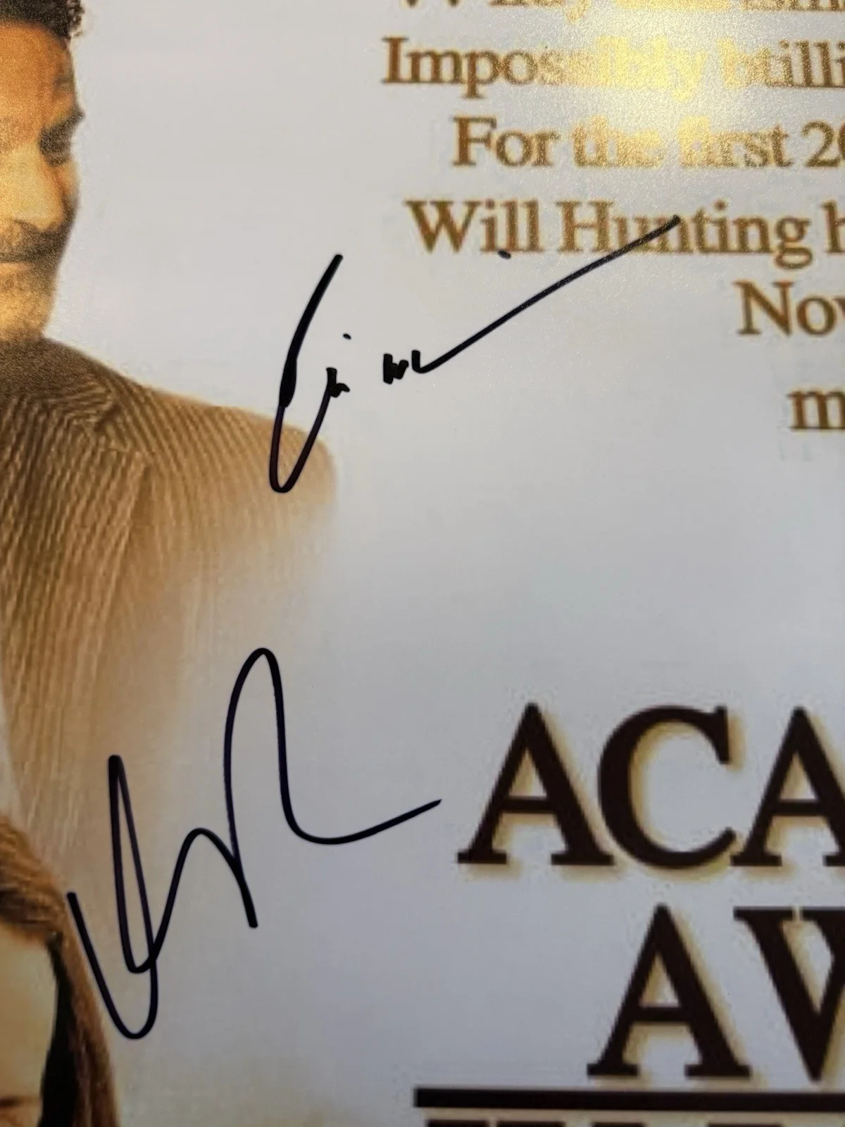 Good Will Hunting Signed Movie Poster 4signatures Robin Williams Matt Damon COA, image 4