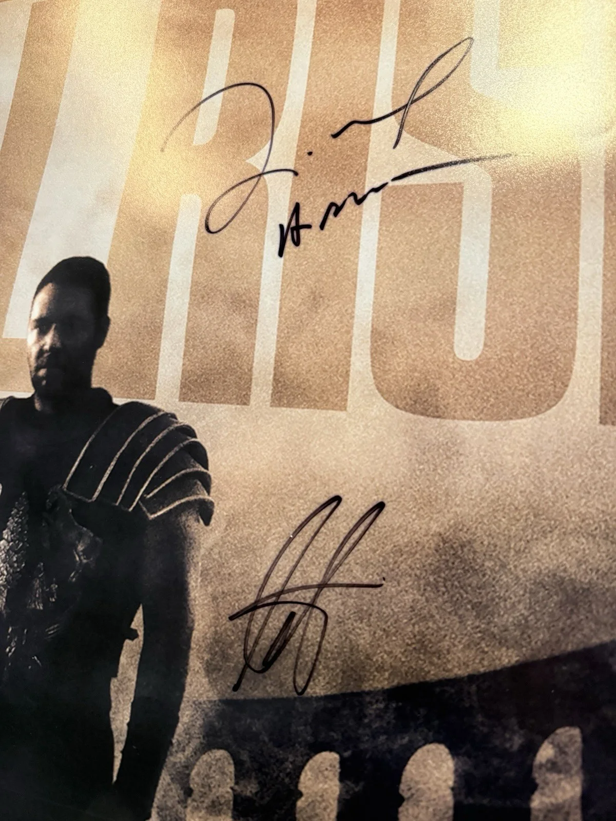 The Gladiator Signed Movie Poster Russell Crowe & Others COA, image 3