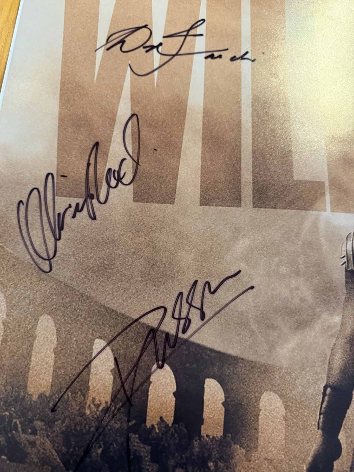 The Gladiator Signed Movie Poster Russell Crowe & Others COA, image 4