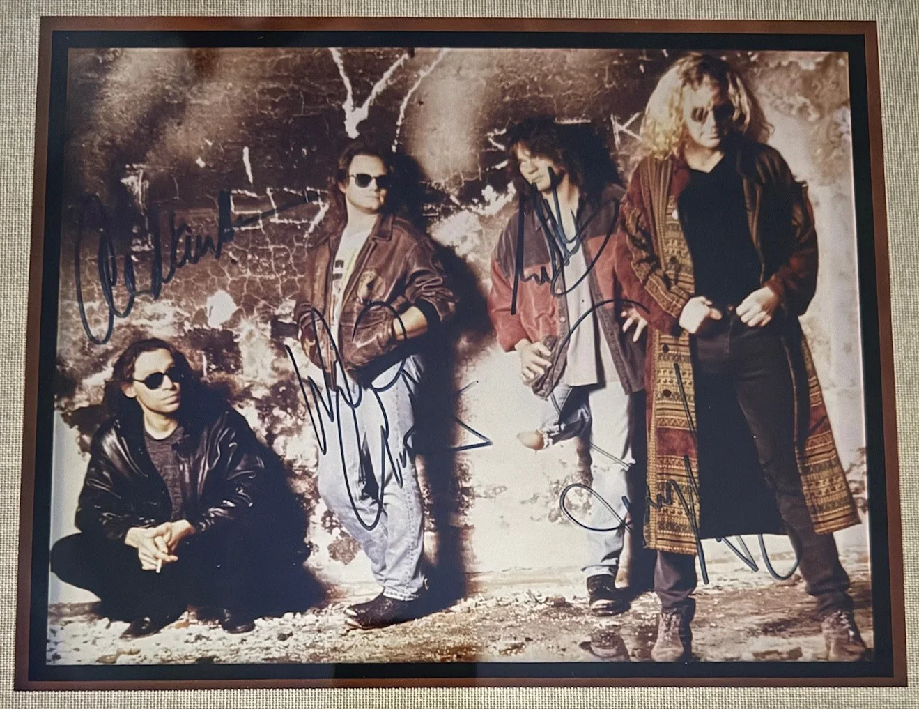 REAL signed VAN HALEN x 4 autographed FRAMED 8"x 10" Photo EPPERSON, image 2