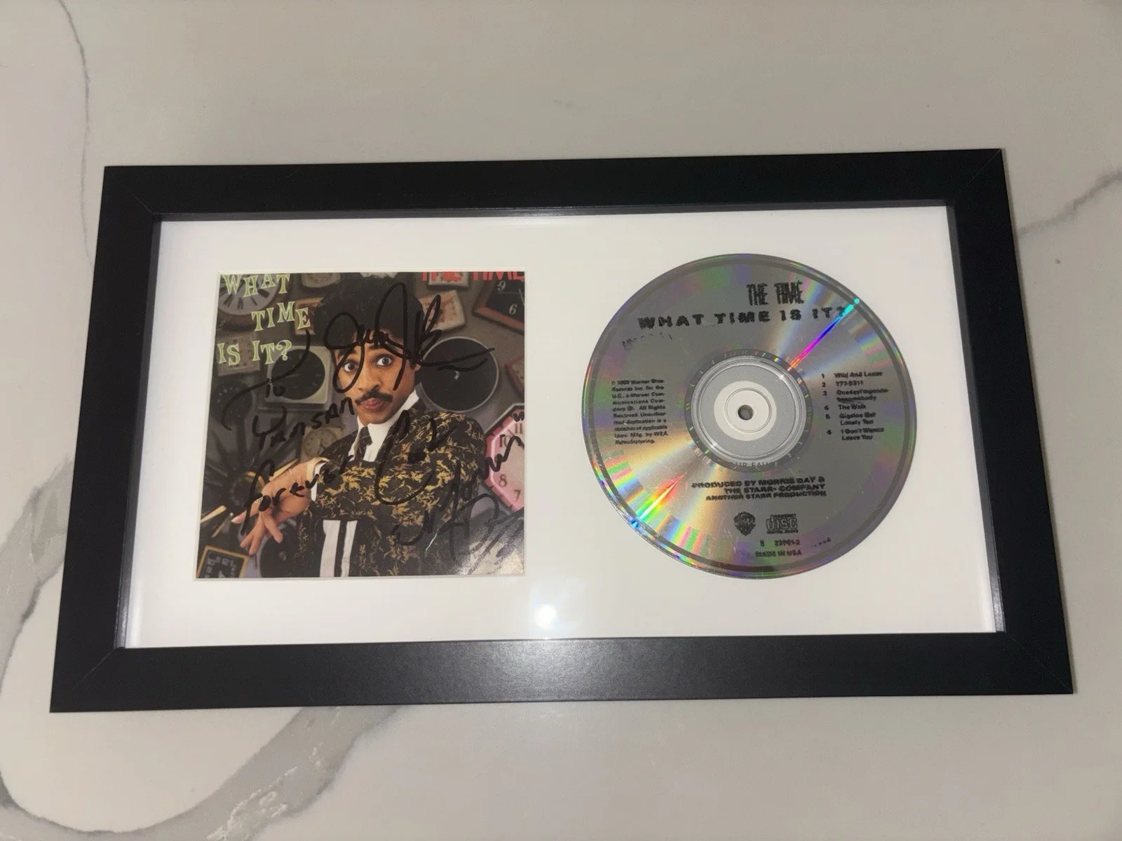 Morris Day, The Time, Signed X 4 “What Time Is It?” Morris, Jesse, Monte, Plus 1, image 2