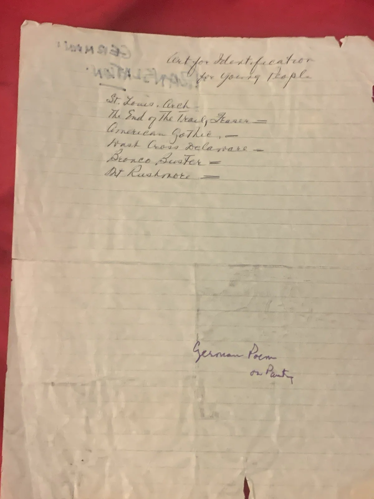 Vincent Price — Vincent Price Estate Vincent Has Handwritten a Poem In German! Rare! 18d, изображение 2