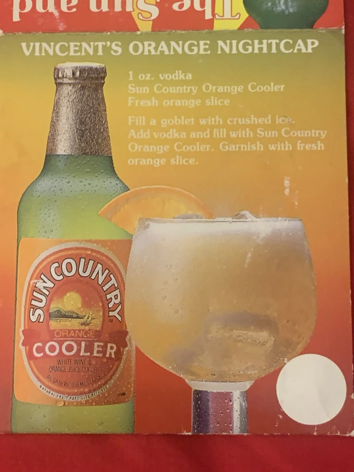 Vincent Price Estate Sun Country Cooler Advertisement! In Polar Bear Suit! 18e, изображение 3