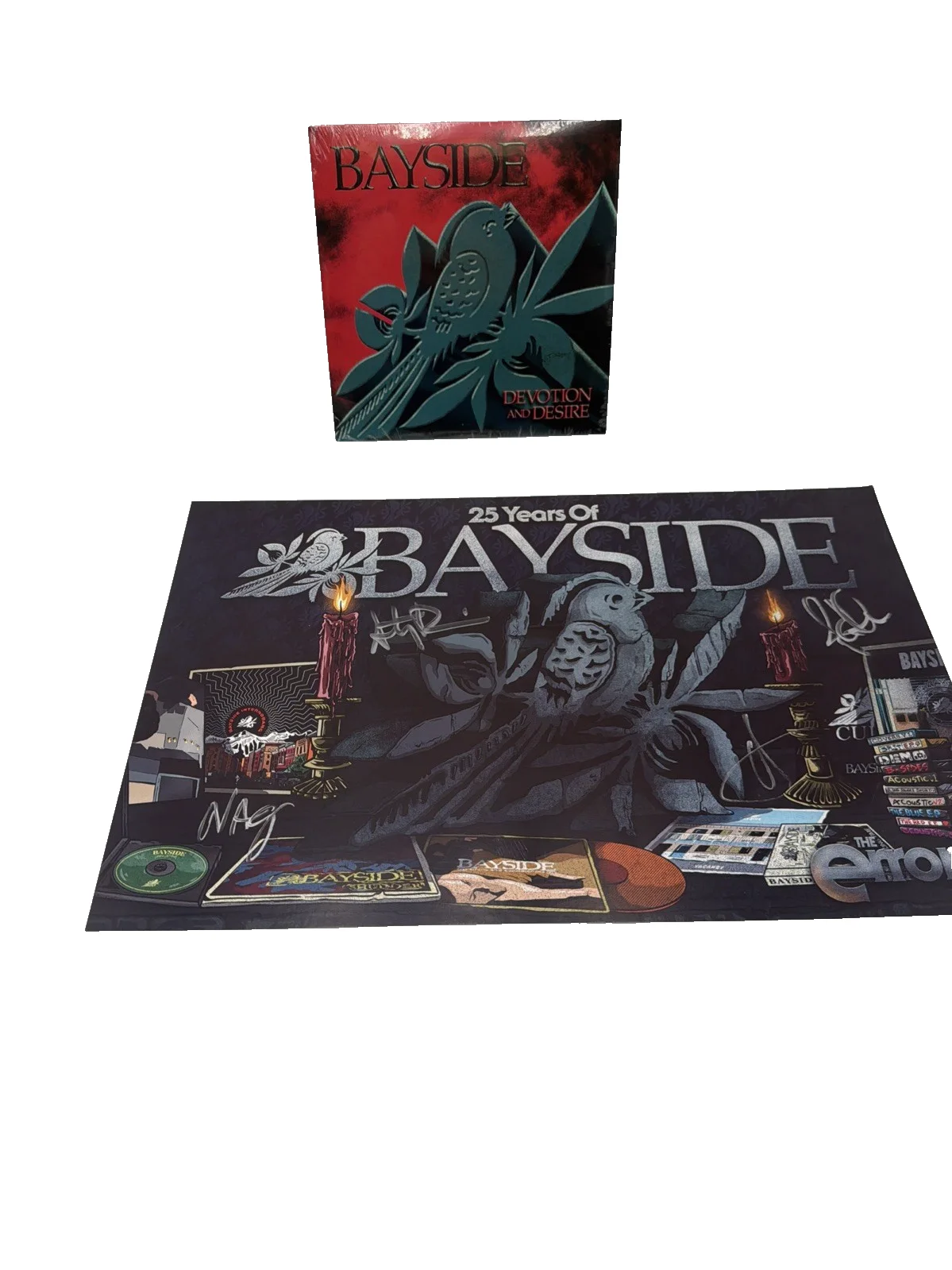 SIGNED Bayside Errors Tour 2025 VIP Autographed Official Poster Print + Record, image 5