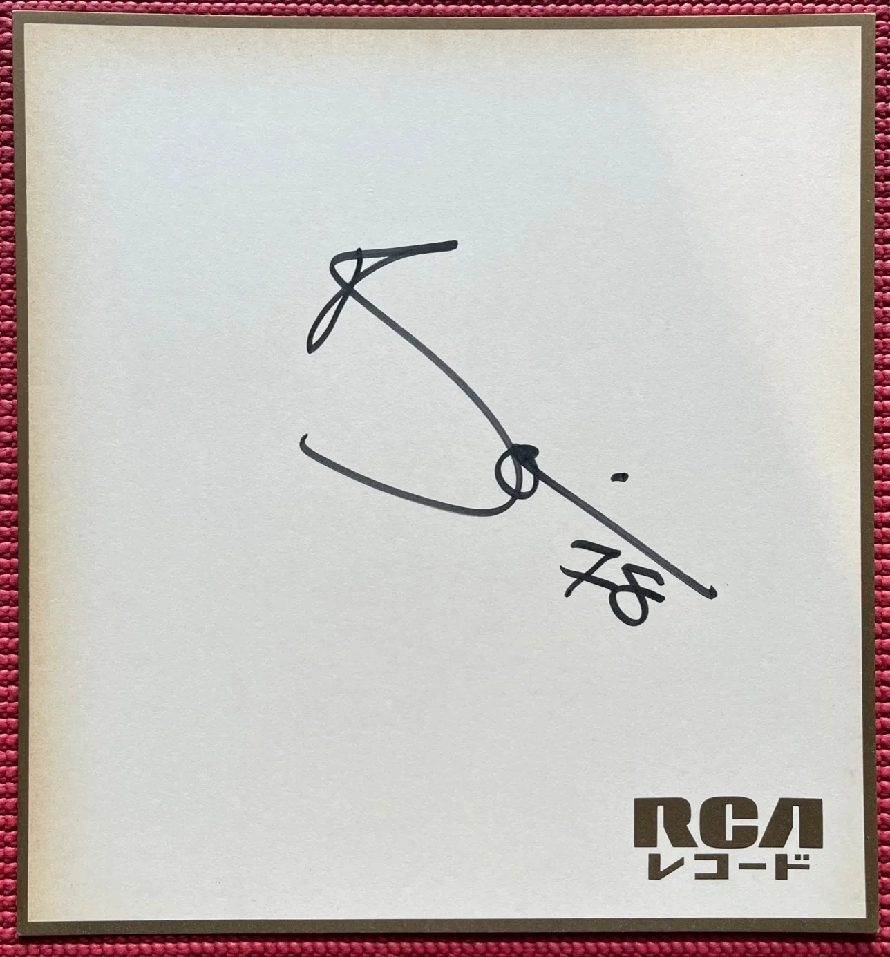 REAL signed JAPANESE SHIKISHI BOARD autographed DAVID BOWIE 1 of 9 Known 1978, изображение 2