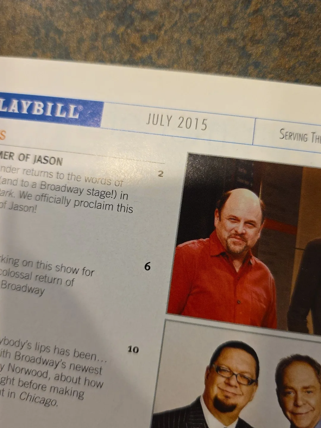 Cast — An American in Paris Playbill - July 2015 with ticket!, изображение 2