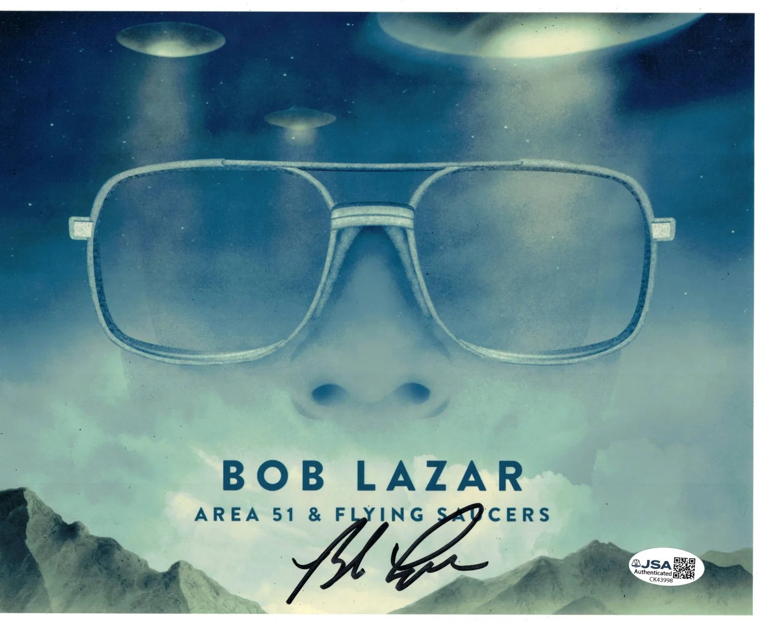 Bob Lazar Authentic Signed 8x10 Photo Auto, Area 51, UFO, Flying Saucer, JSA COA, image 2