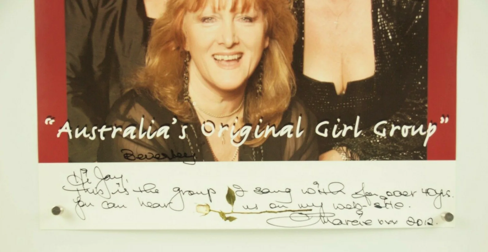 MARCIE JONES & THE COOKIES ~ lot 2 SIGNED posters 2012 ~ Australia's girl group, image 5