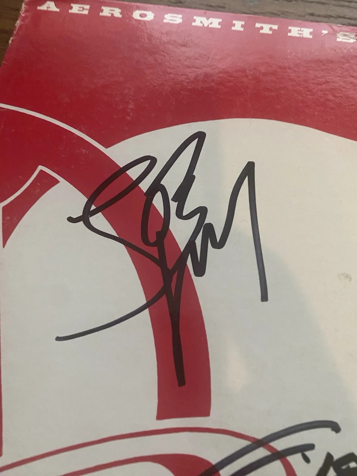 AEROSMITH X5 STEVEN TYLER JOE BRAD TOM JOEY SIGNED Vinyl GREATEST HITS RARE, image 4
