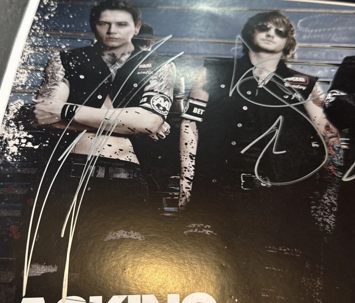 ASKING ALEXANDRIA BAND AUTOGRAPHED SIGNED 17X11 PHOTO Poster, изображение 2