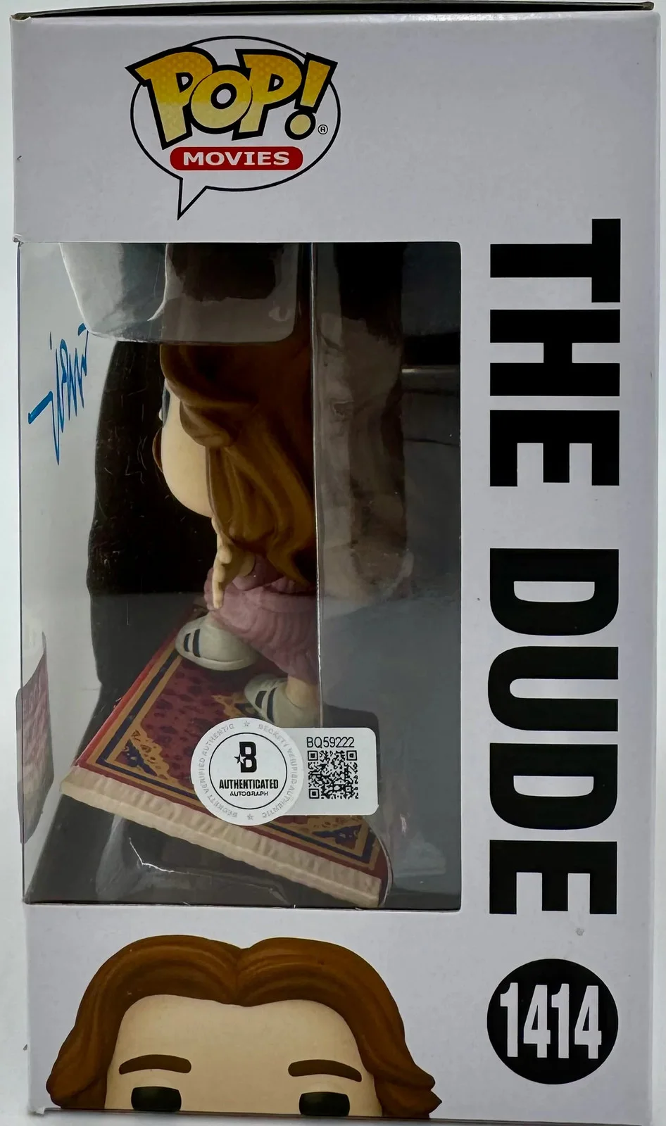 Jeff Bridges — Jeff Bridges Signed Funko Pop #1414 "The Dude" Big Lebowski - Beckett COA, изображение 3
