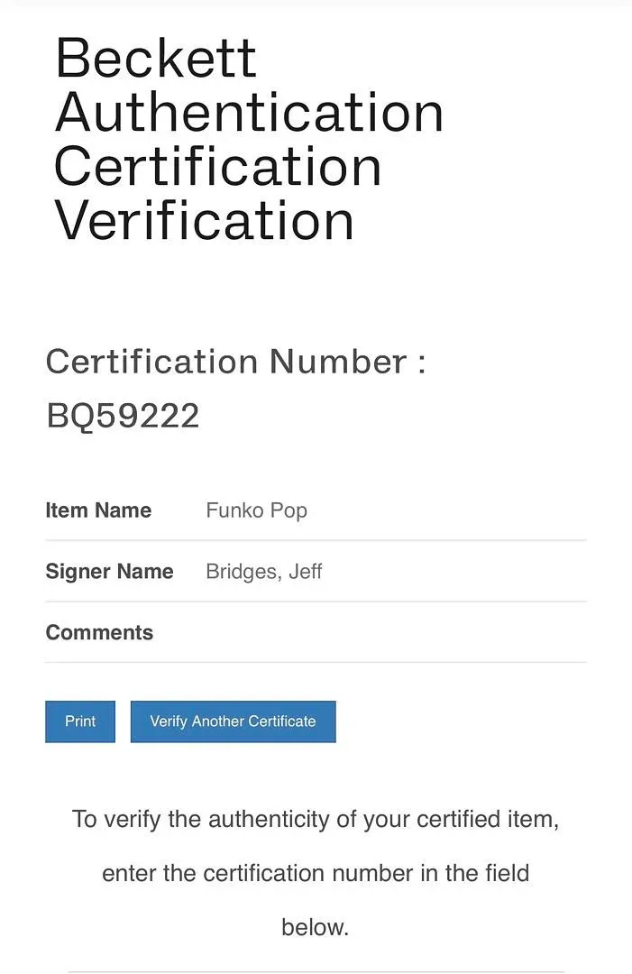 Jeff Bridges — Jeff Bridges Signed Funko Pop #1414 "The Dude" Big Lebowski - Beckett COA, изображение 5