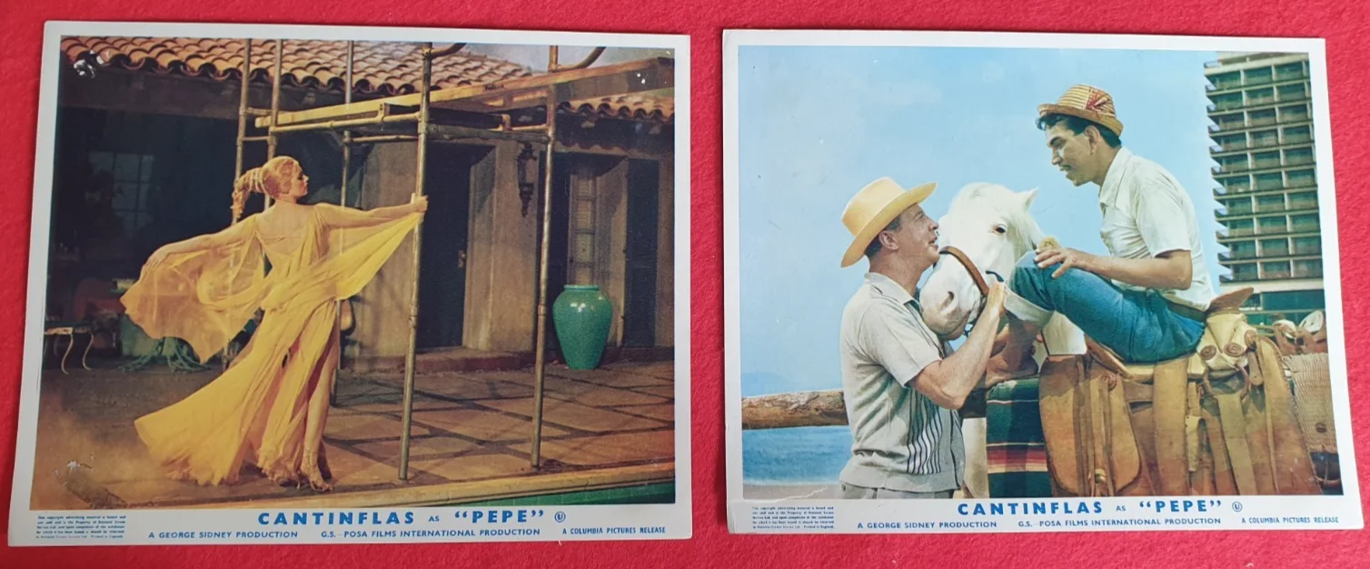 Original British FOH Still Set of 6 Pepe 1960 Cantinflas 10x8 Colour, изображение 2