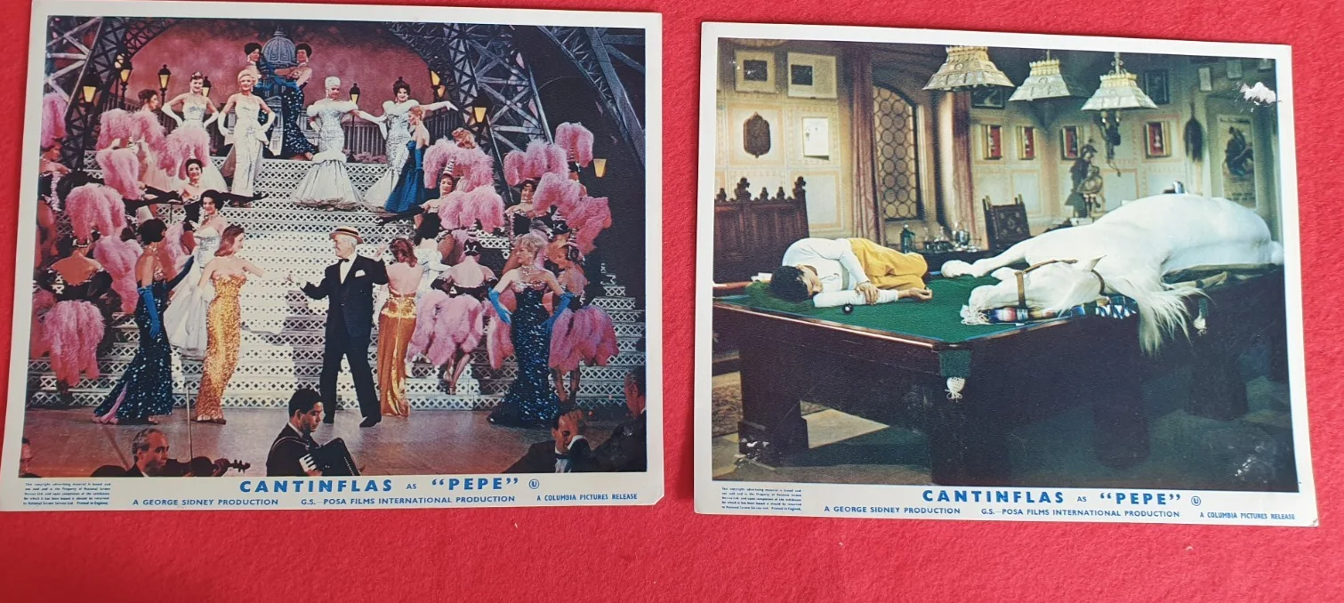 Original British FOH Still Set of 6 Pepe 1960 Cantinflas 10x8 Colour, изображение 3