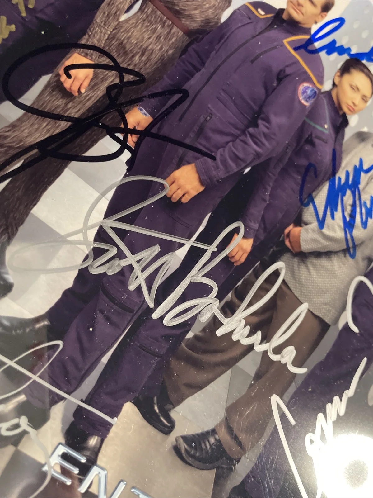 7 Cast Members — STAR TREK ENTERPRISE CAST SIGNED AutographSigned Photograph X7 LOA/COA P, изображение 3