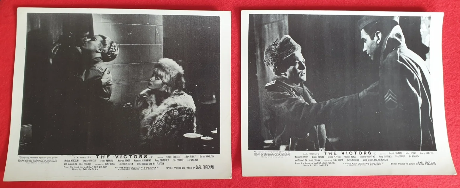 Original British FOH Still Set of 5 The Victors 1963 10x8 B&W Albert Finney, изображение 2