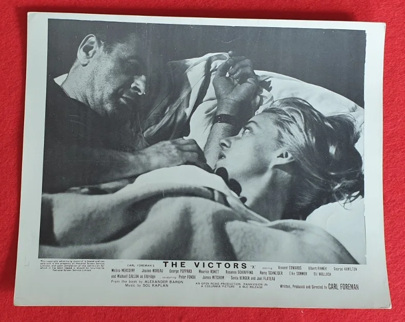 Original British FOH Still Set of 5 The Victors 1963 10x8 B&W Albert Finney, изображение 3