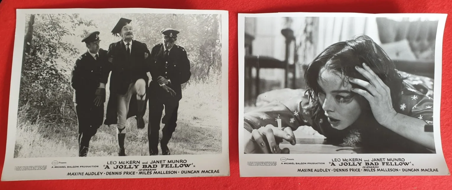 Original British FOH Still Set of 6 A Jolly Bad Fellow 1964 Leo McKern 10x8 B&W, изображение 2