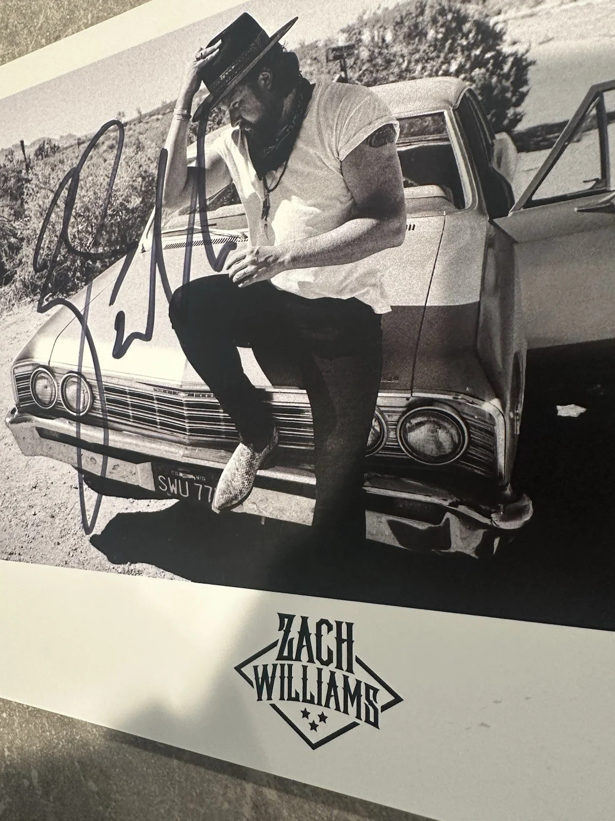 Zach Williams Autograph Signed 8x10 CCM, image 2