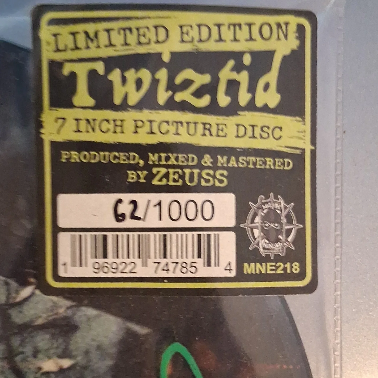 Twiztid Limited Edition Signed 7 Inch Picture Disc Vinyl Original Record, изображение 3