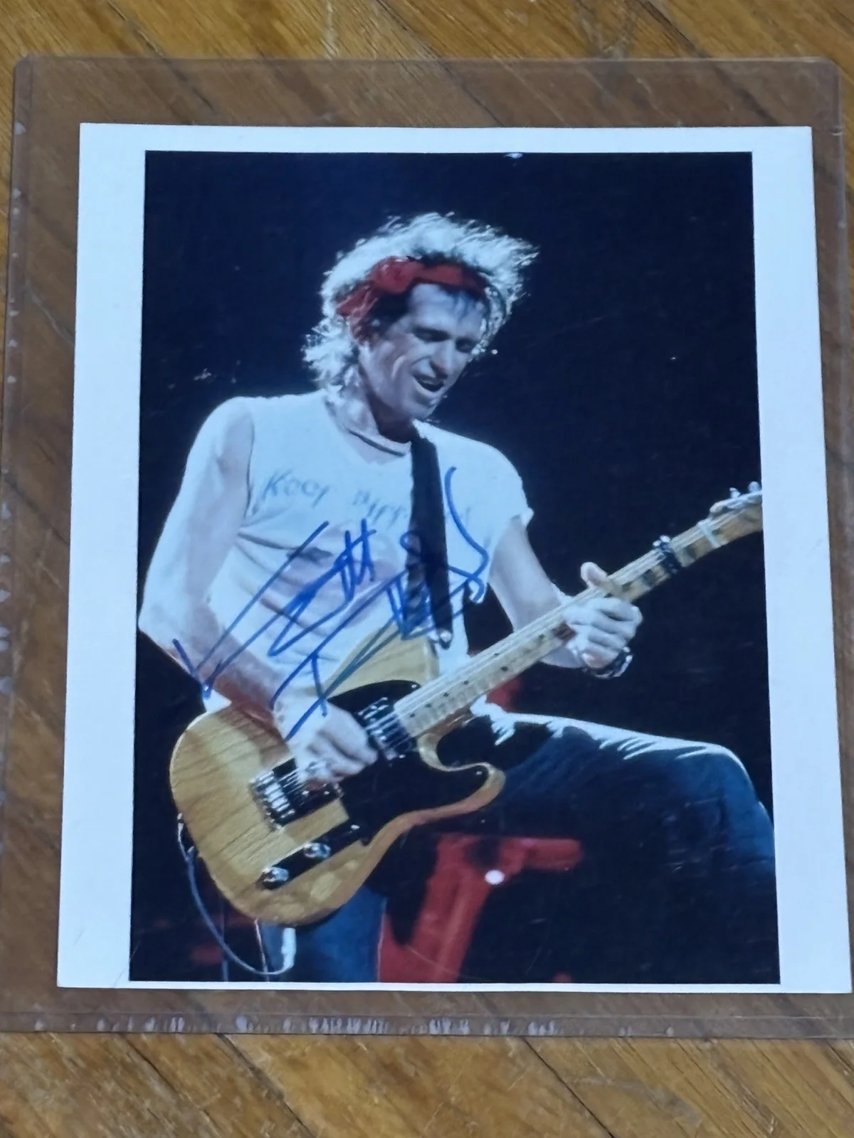 THE ROLLING STONES Keith Richards Autographed Vintage 8x10 Photo w/AUTOGRAPH COA, image 2