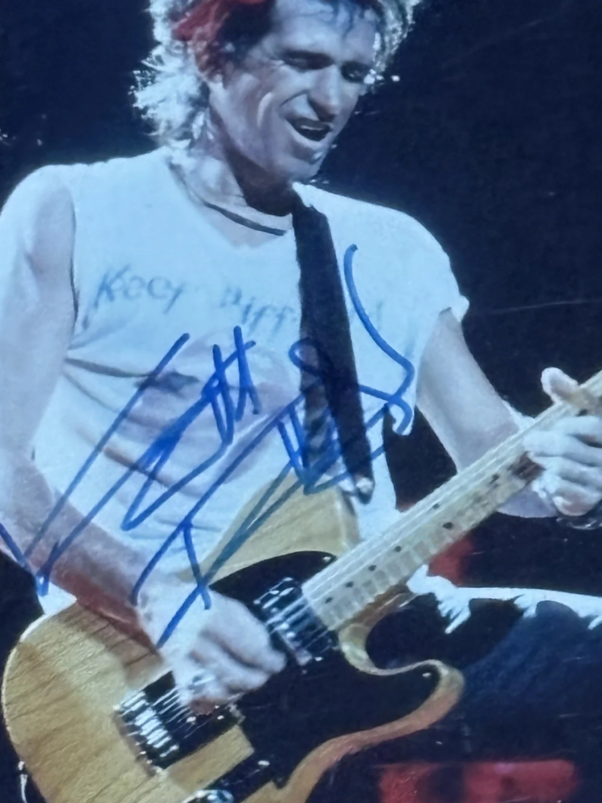 THE ROLLING STONES Keith Richards Autographed Vintage 8x10 Photo w/AUTOGRAPH COA, image 3