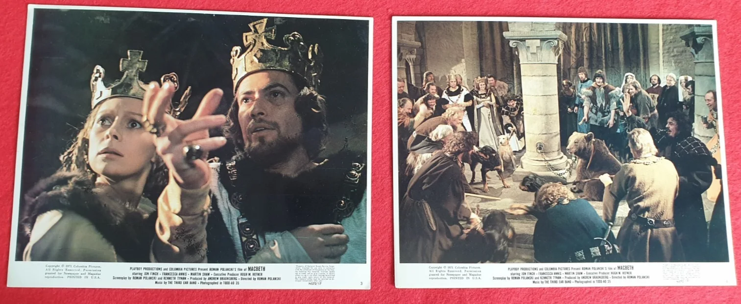 Original 1971 US MACBETH Press Still Set x11 Numbered Colour 10" by 8", image 2