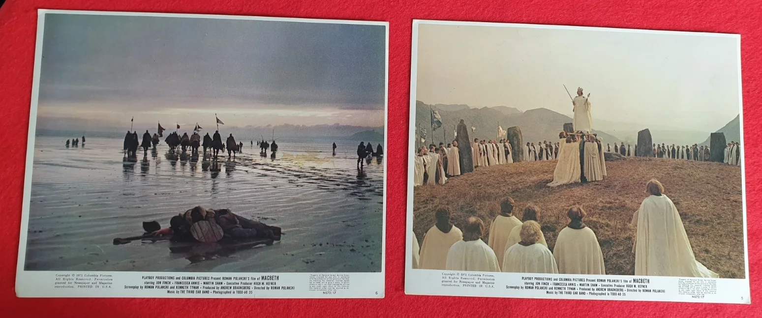 Original 1971 US MACBETH Press Still Set x11 Numbered Colour 10" by 8", image 3