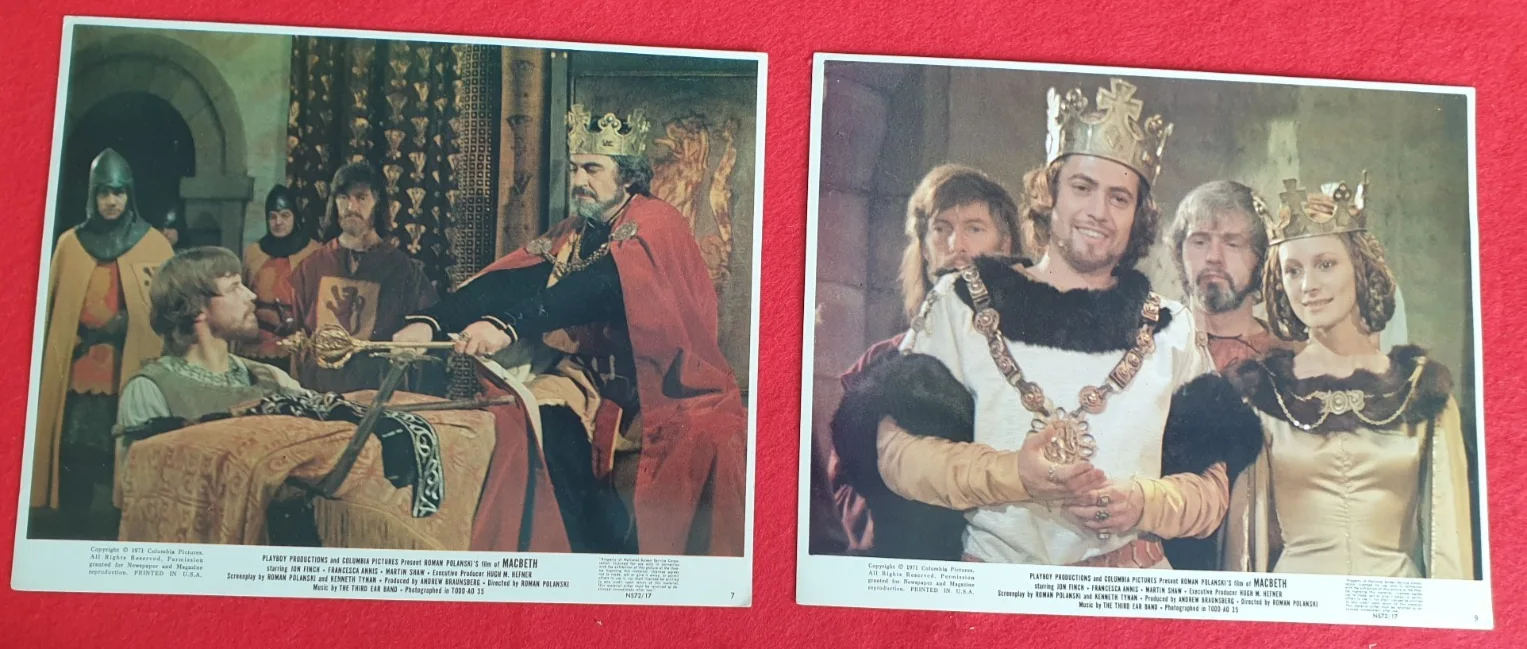 Original 1971 US MACBETH Press Still Set x11 Numbered Colour 10" by 8", image 4