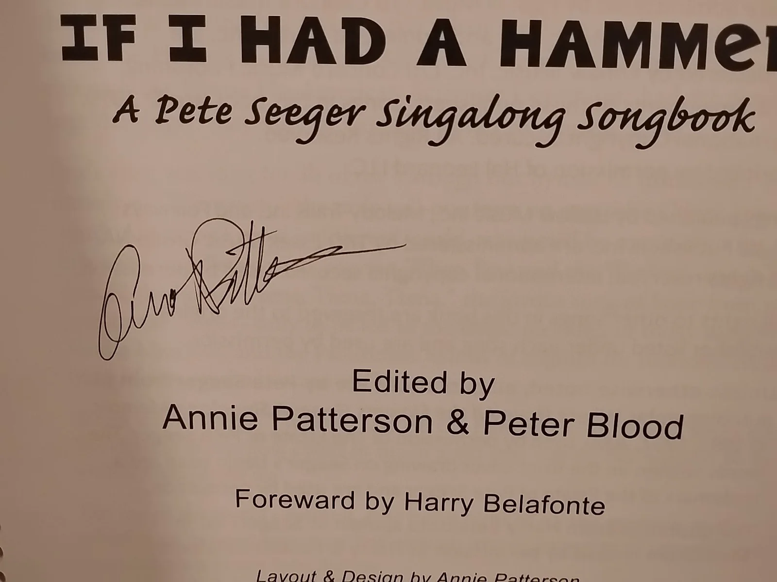 If I Had A Hammer Pete Seeger Singalong Songbook Multiple Signatures, image 4