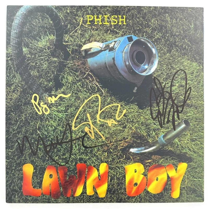 Trey Anastasio, Jon Fishman, Mike Gordon, Page McConnell — Phish Full Band Signed Autograph Album Record - Jon Fishman Trey Mike Page JSA