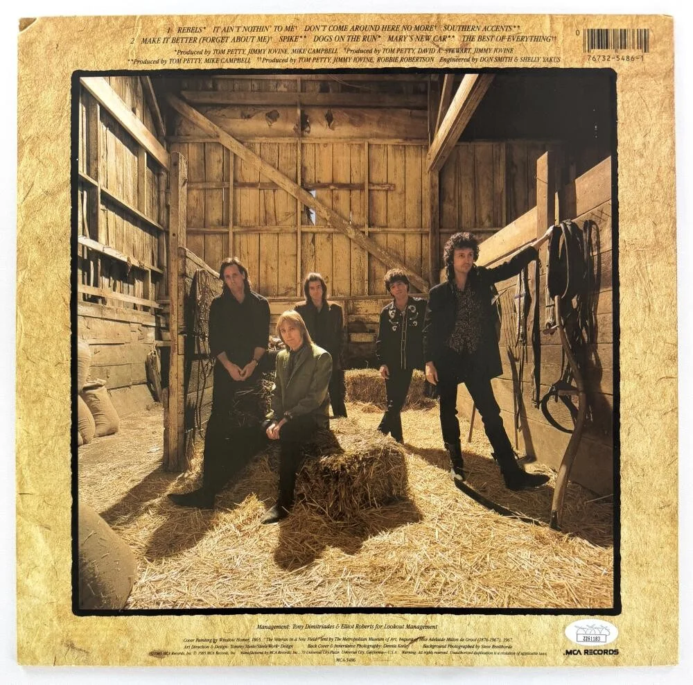 Mike Campbell, Howie Epstein, Stan Lynch, Tom Petty, Benmont Tenc — Tom Petty & the Heartbreakers Signed Autograph Southern Accents Album Record JSA, изображение 2