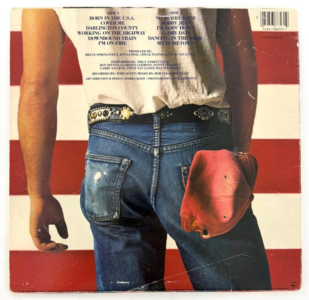 Bruce Springsteen — Bruce Springsteen Signed Autograph Born in the USA Album Vinyl Record w/ JSA COA, изображение 2