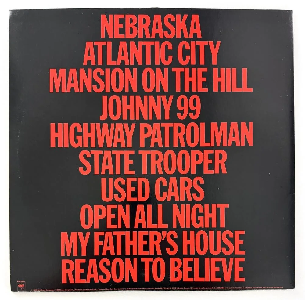 Bruce Springsteen — Bruce Springsteen Signed Autograph Album Vinyl Record LP - Nebraska w/ JSA COA, изображение 2