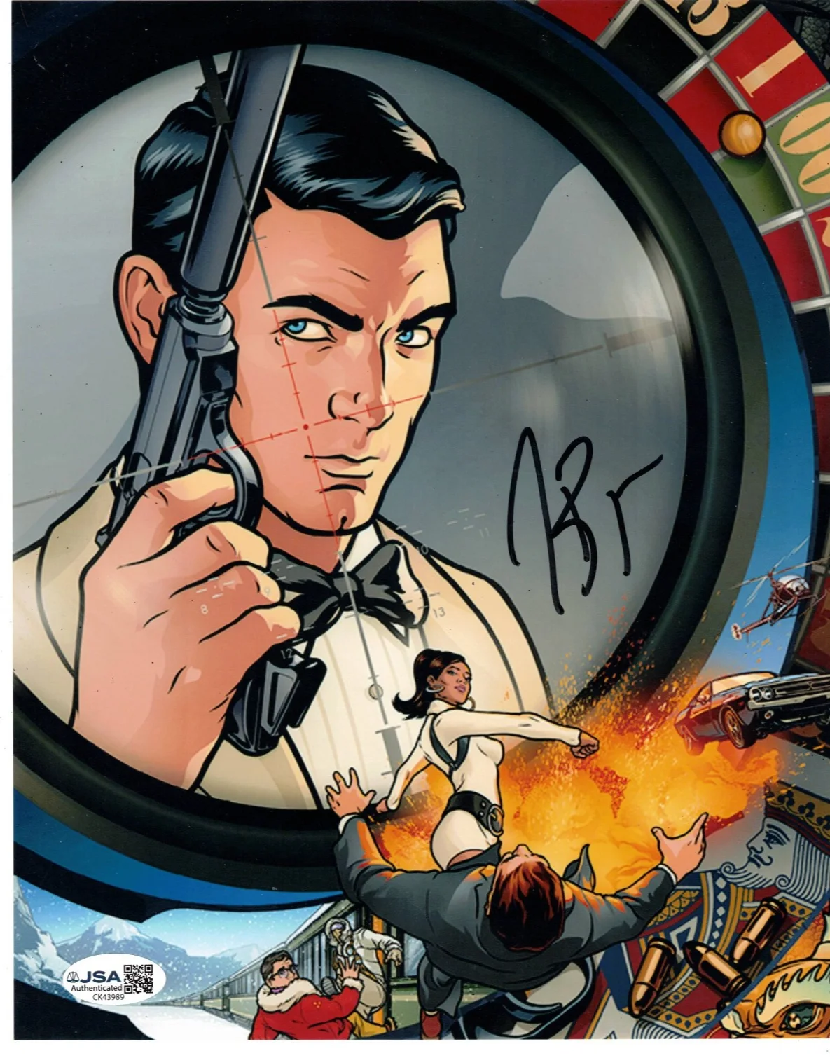H. Jon Benjamin Authentic Signed 8x10 "Archer" Photo Autographed, JSA COA, image 2