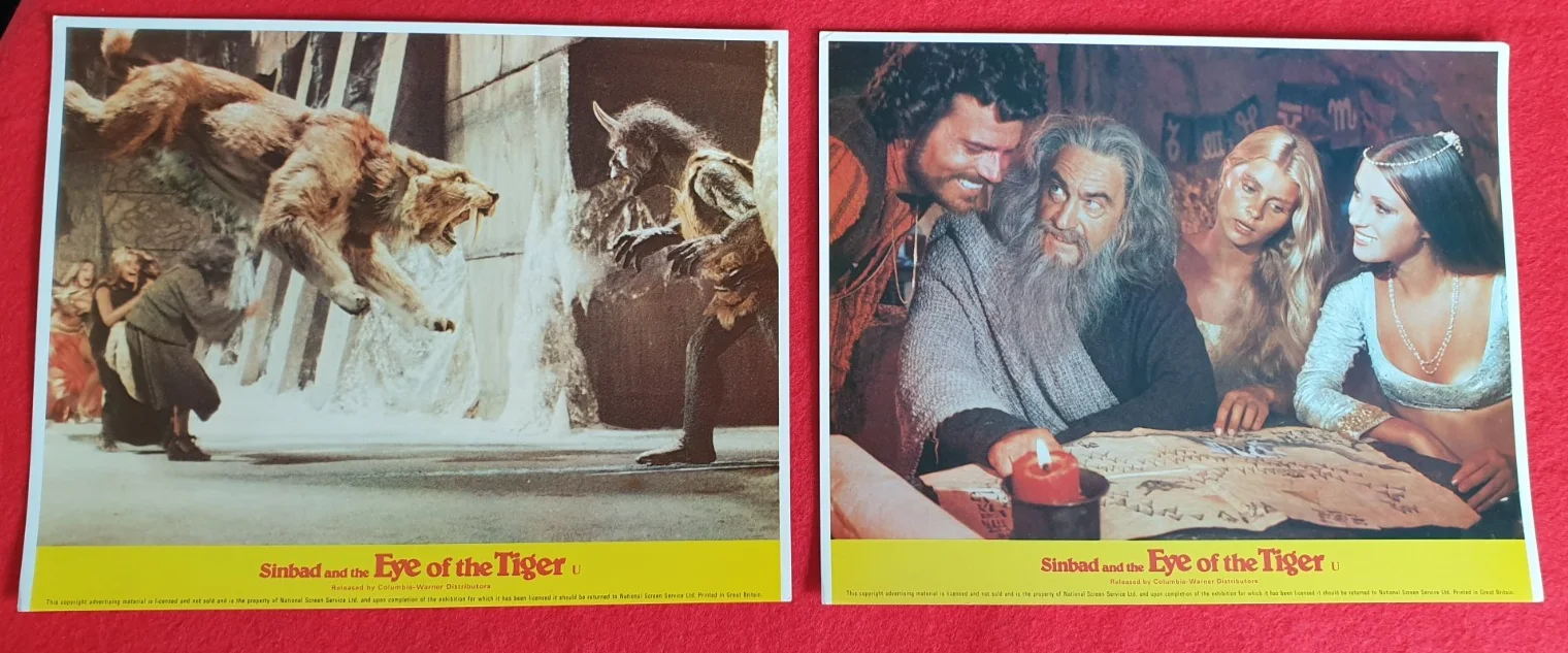 Original British FOH Still Full Set of 8 Sinbad and the Eye of the Tiger 1977, изображение 2