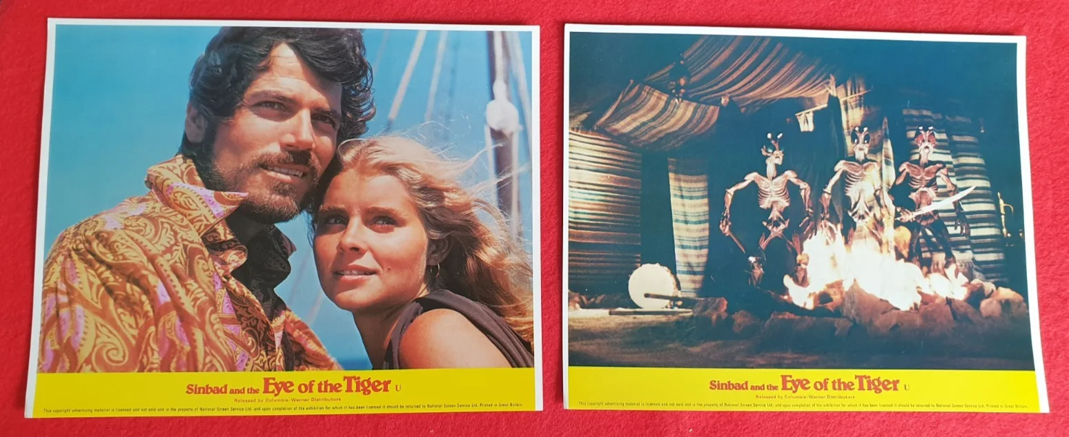 Original British FOH Still Full Set of 8 Sinbad and the Eye of the Tiger 1977, изображение 3