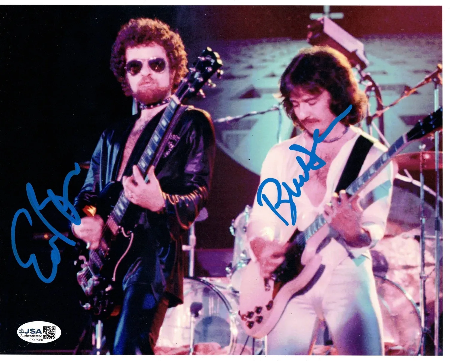 Buck Dharma, Eric Bloom Signed 8x10 Photo Autographed, Blue Oyster Cult, JSA COA, image 2