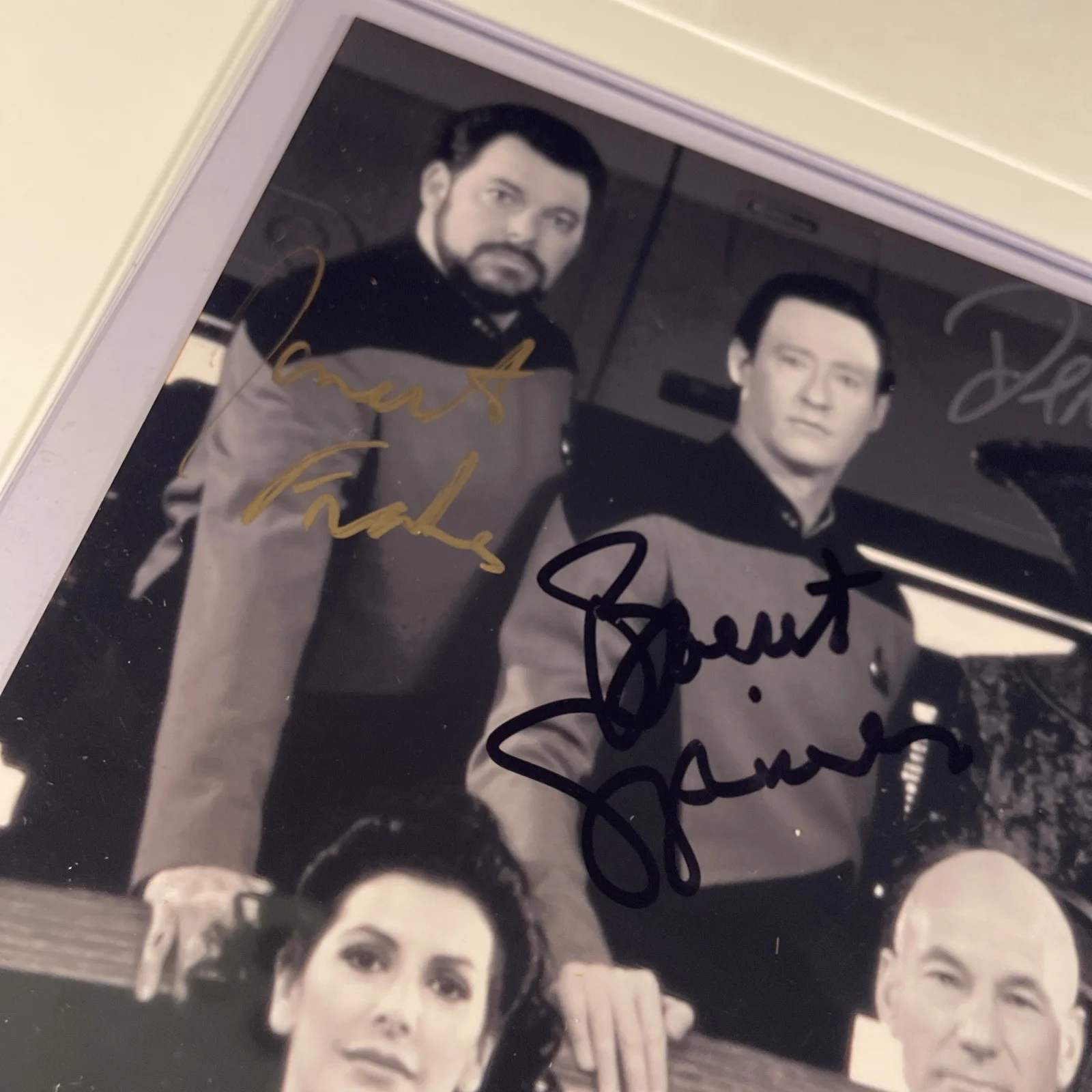 STAR TREK TNG CAST — STAR TREK TNG CAST SIGNED Autograph THE NEXT GENERATION Photo Photograph LOA P, изображение 5