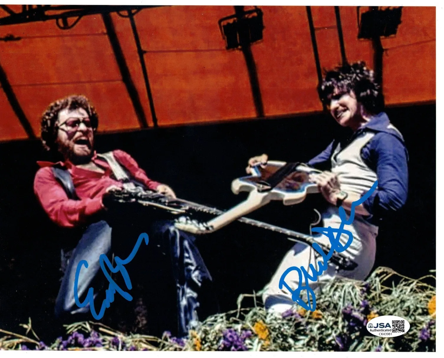 Buck Dharma & Eric Bloom Signed 8x10 Photo Auto, Blue Oyster Cult, JSA COA, image 2