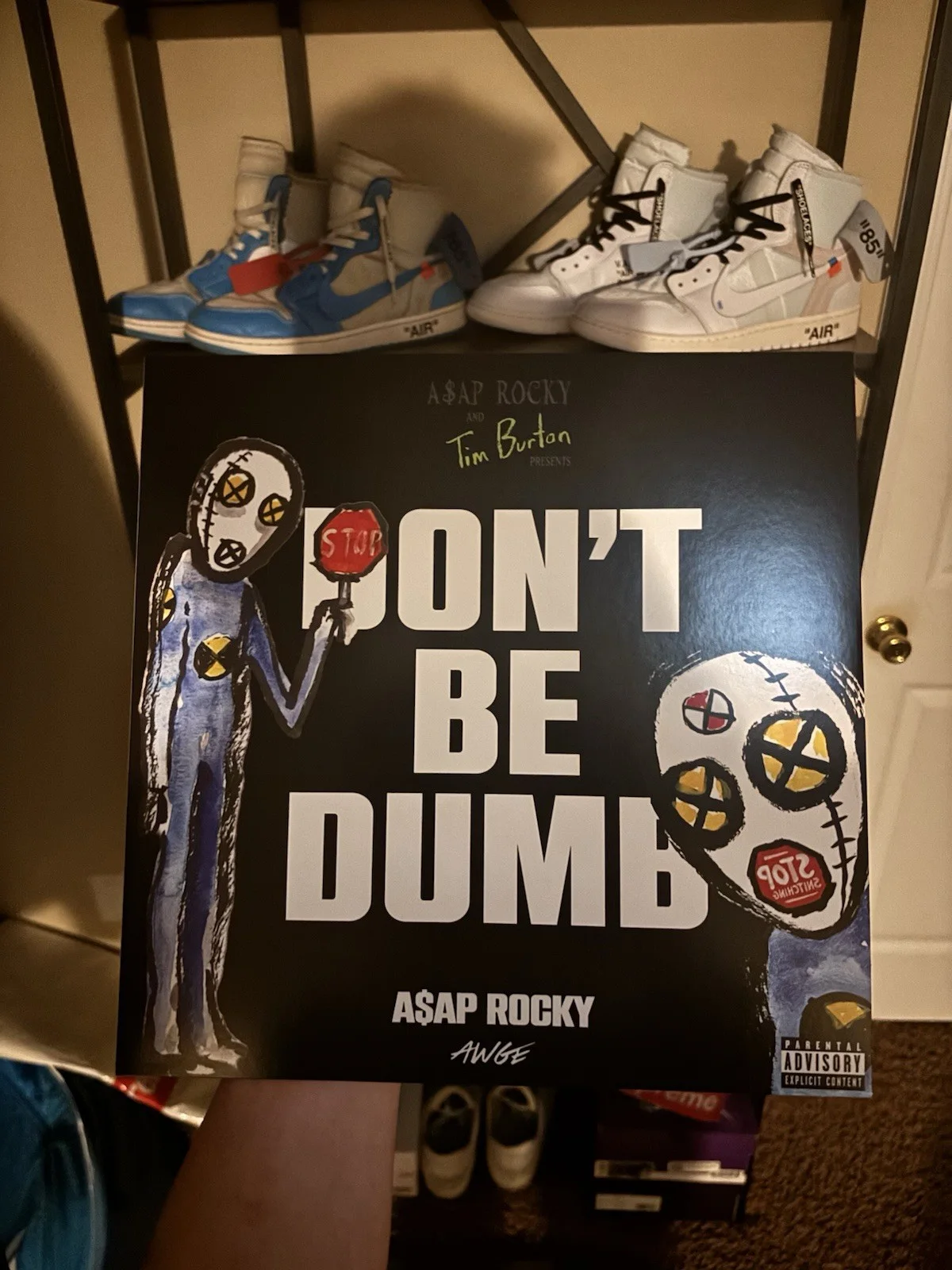 DUMMY SIGNED 2 DISC VINYL LP SIGNED INSERT BY ASAP ROCKY DONT BE DUMB IN HAND, image 2