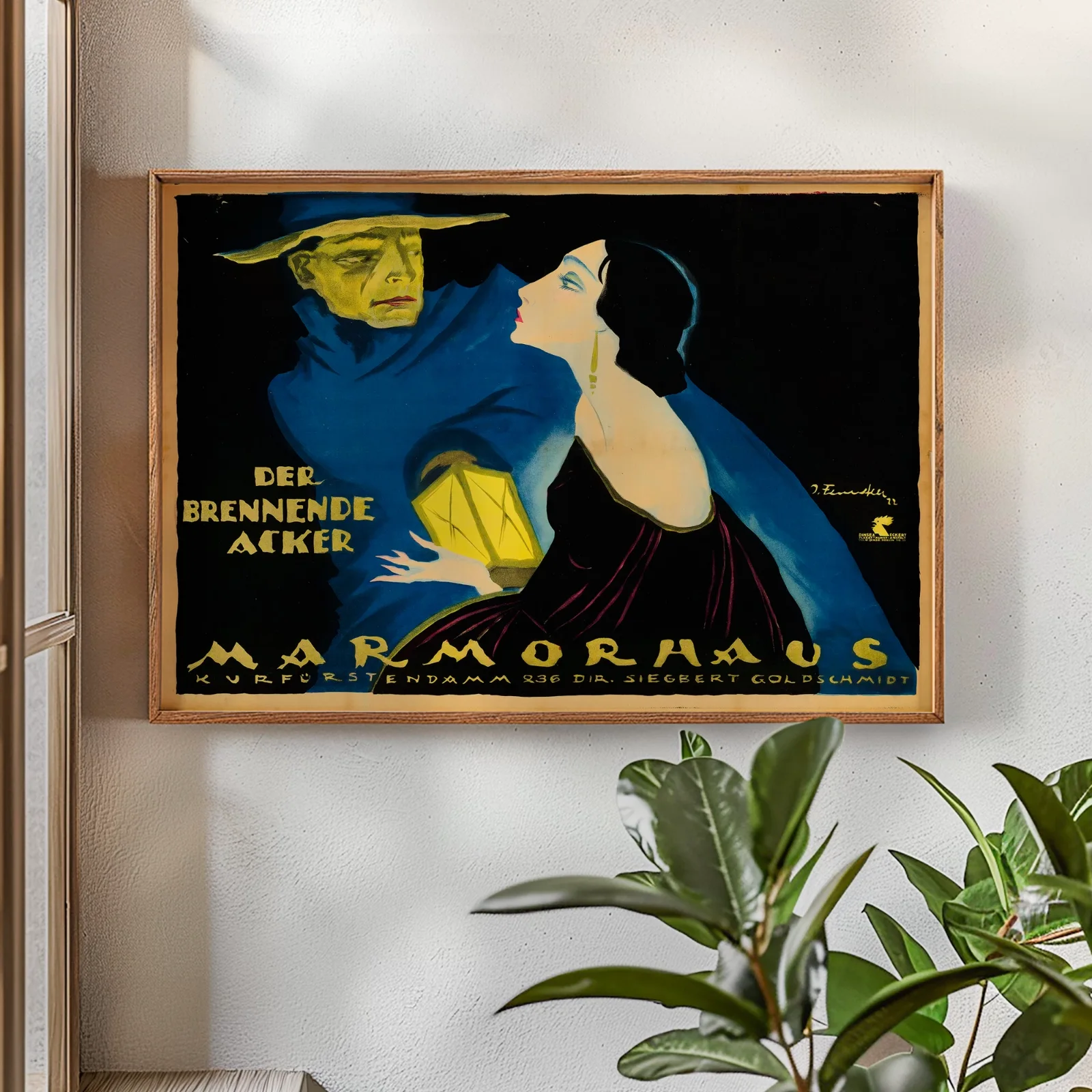 Der Brennende Acker - 1922 German Expressionist Silent Drama 50" x 35", image 2