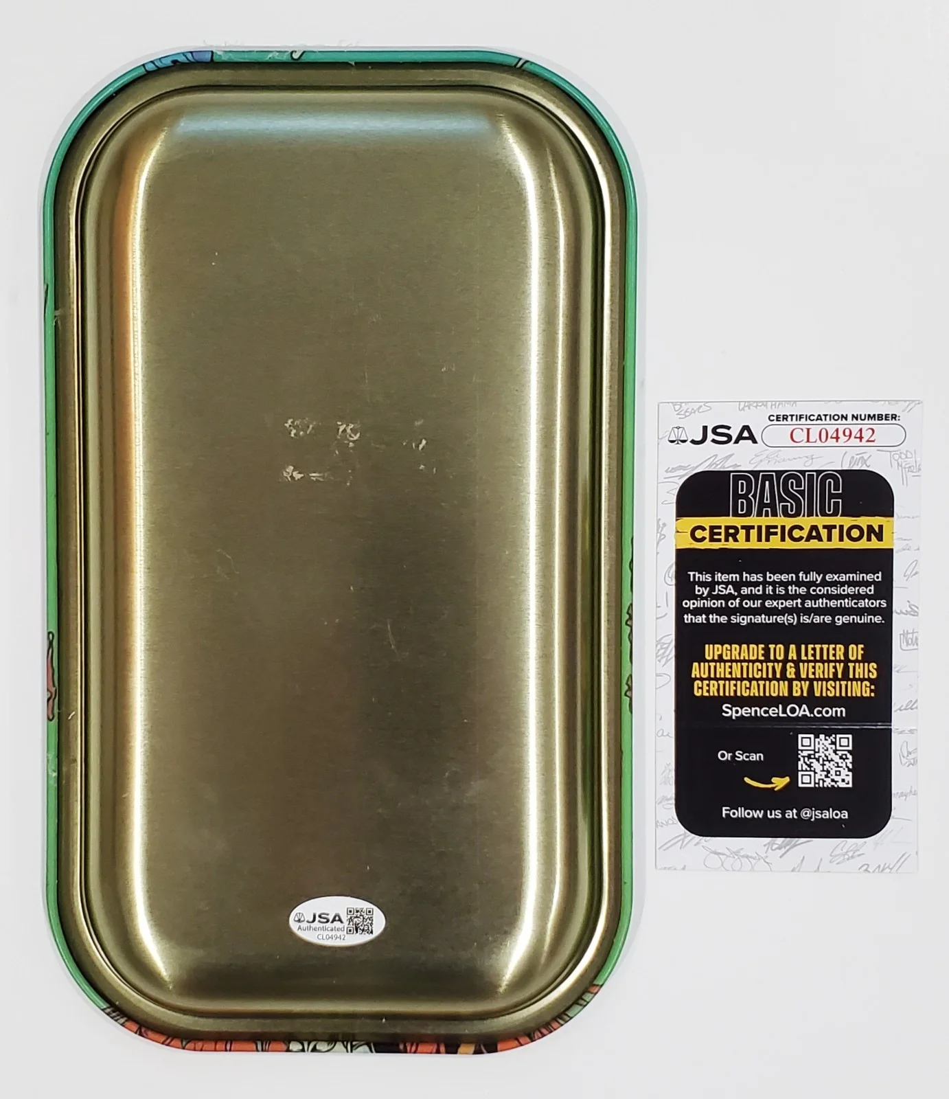B REAL SEN 4DOG CYPRESS HILL SIGNED ROLLING SORTING TRAY W/JSA CERT BOBO, image 2