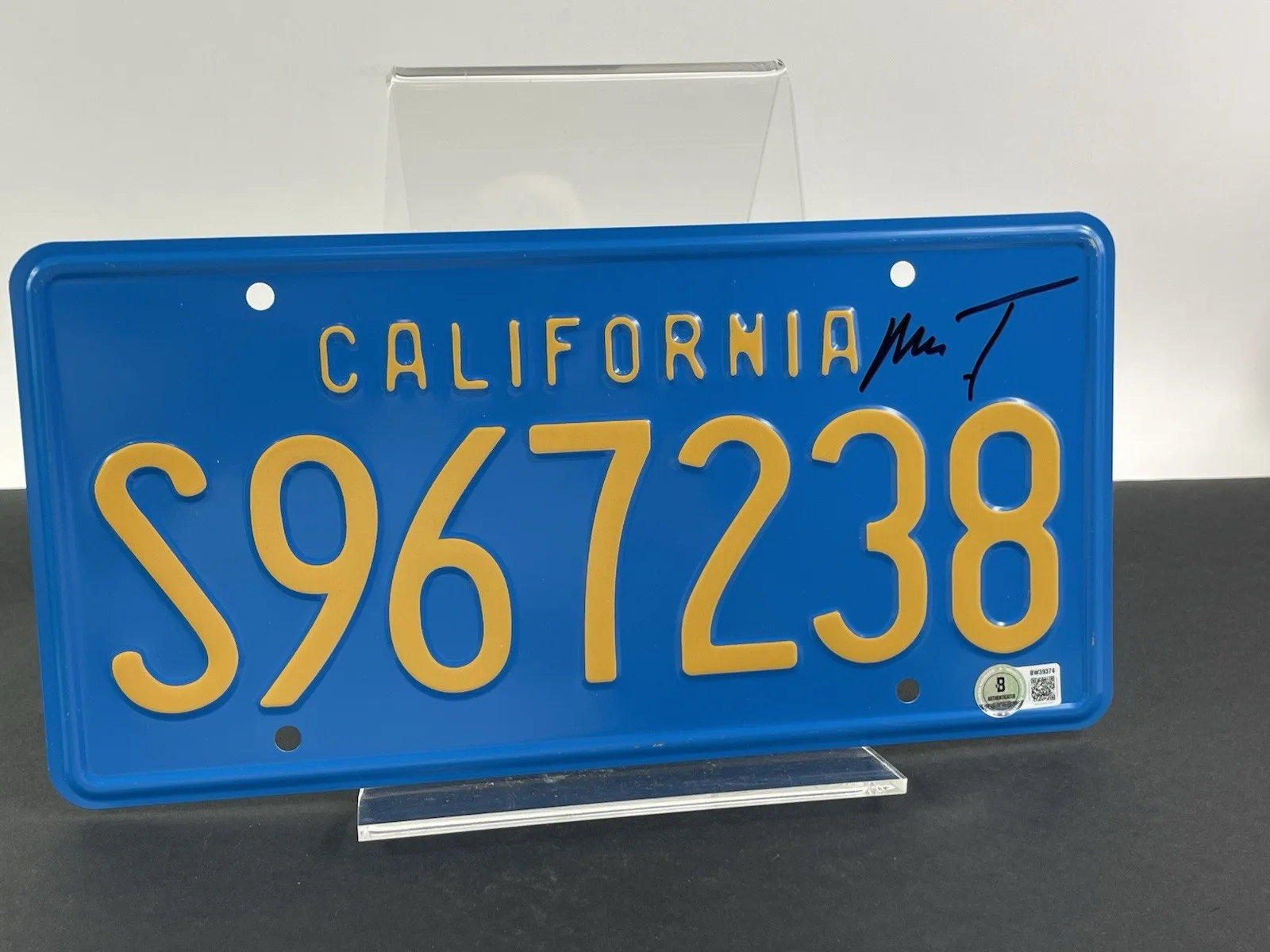 Mr. T — The A-Team Signed By Mr T's GMC Van S967238 Metal Stamped Replica License Plate, изображение 2