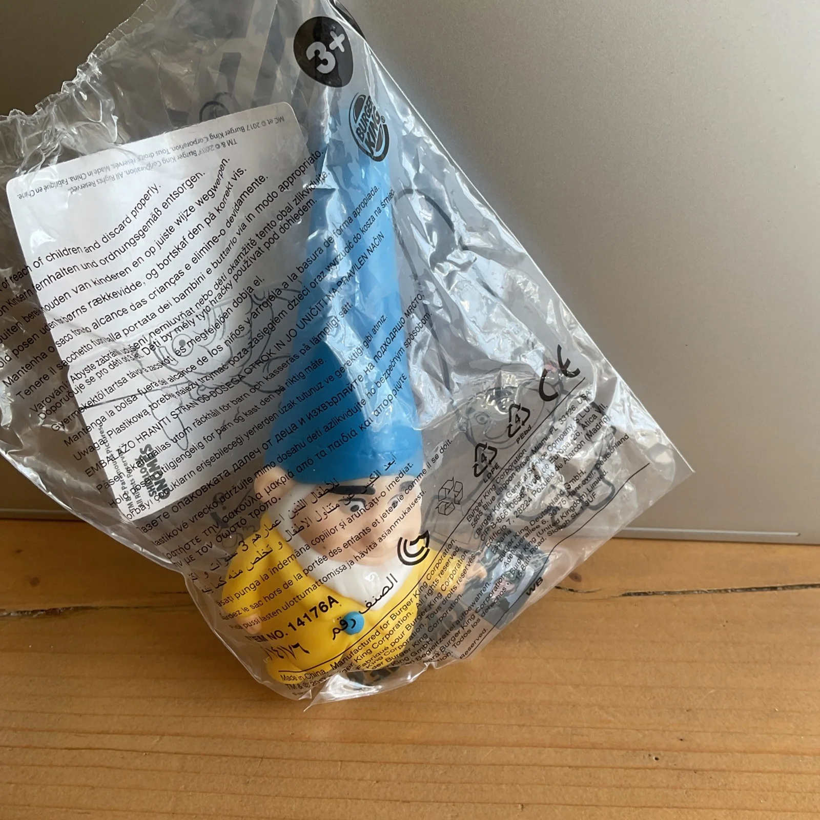 2017 BURGER KING BK GNOMEO & JULIET SHERLOCK GNOMES MOVIE BENNY TOY FIGURE RARE, изображение 2