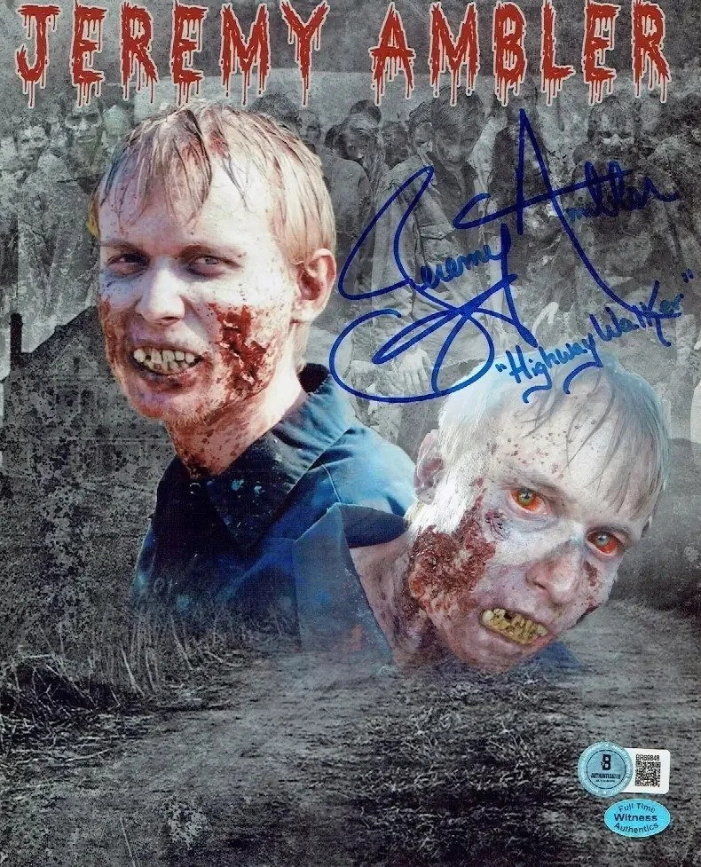 Jeremy Ambler — Jeremy Ambler SIGNED THE WALKING DEAD 8X10 PHOTO BECKETT COA