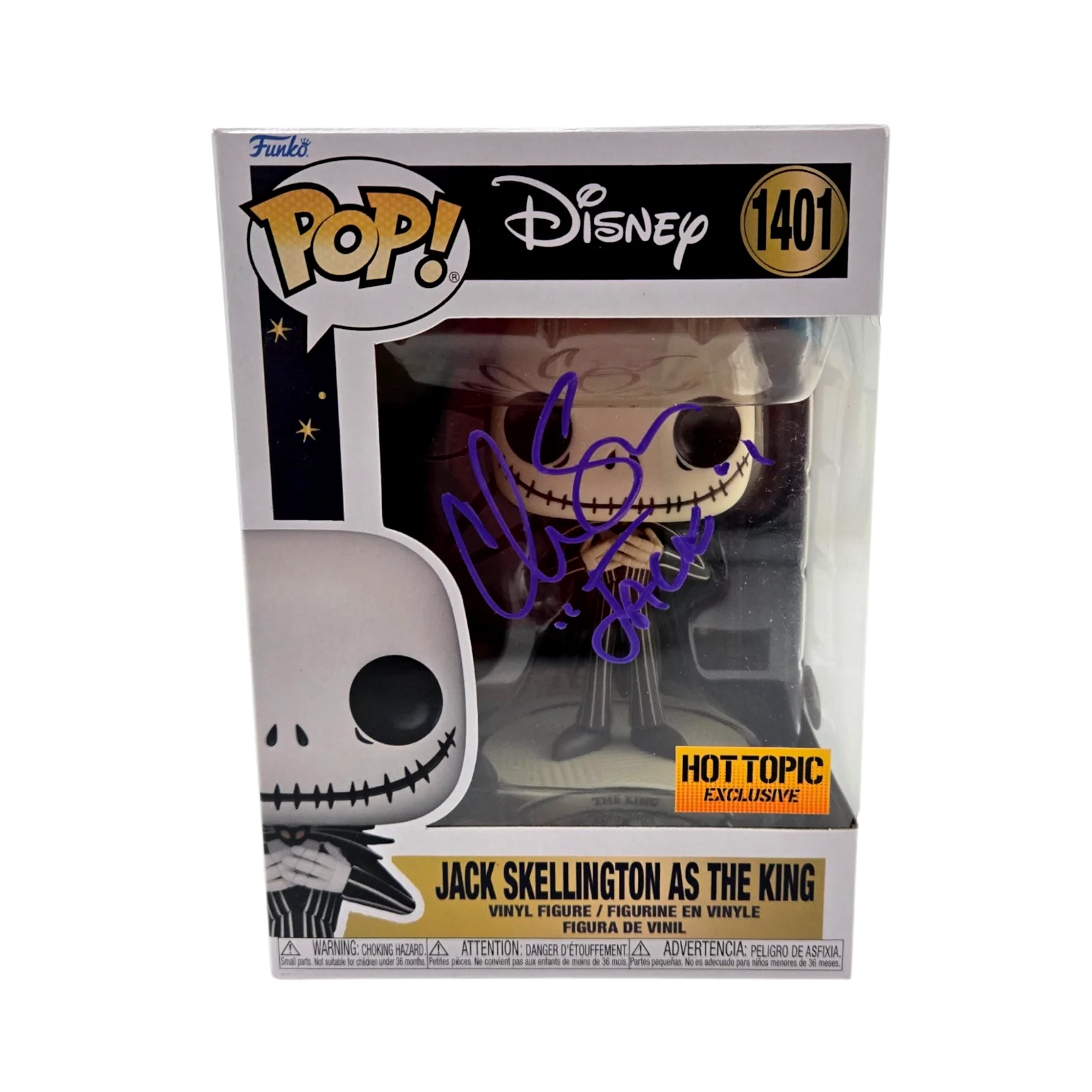 Chris Sarandon — Jack Skellington Signed Funko Pop Christmas Chris Sarandon Disney 1401 JSA COA 3, image 2