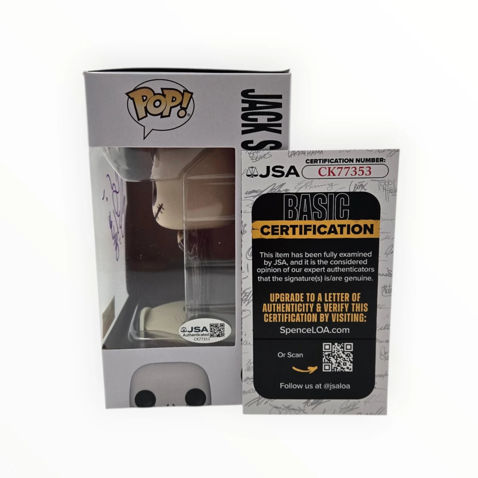 Chris Sarandon — Jack Skellington Signed Funko Pop Christmas Chris Sarandon Disney 1401 JSA COA 3, image 3