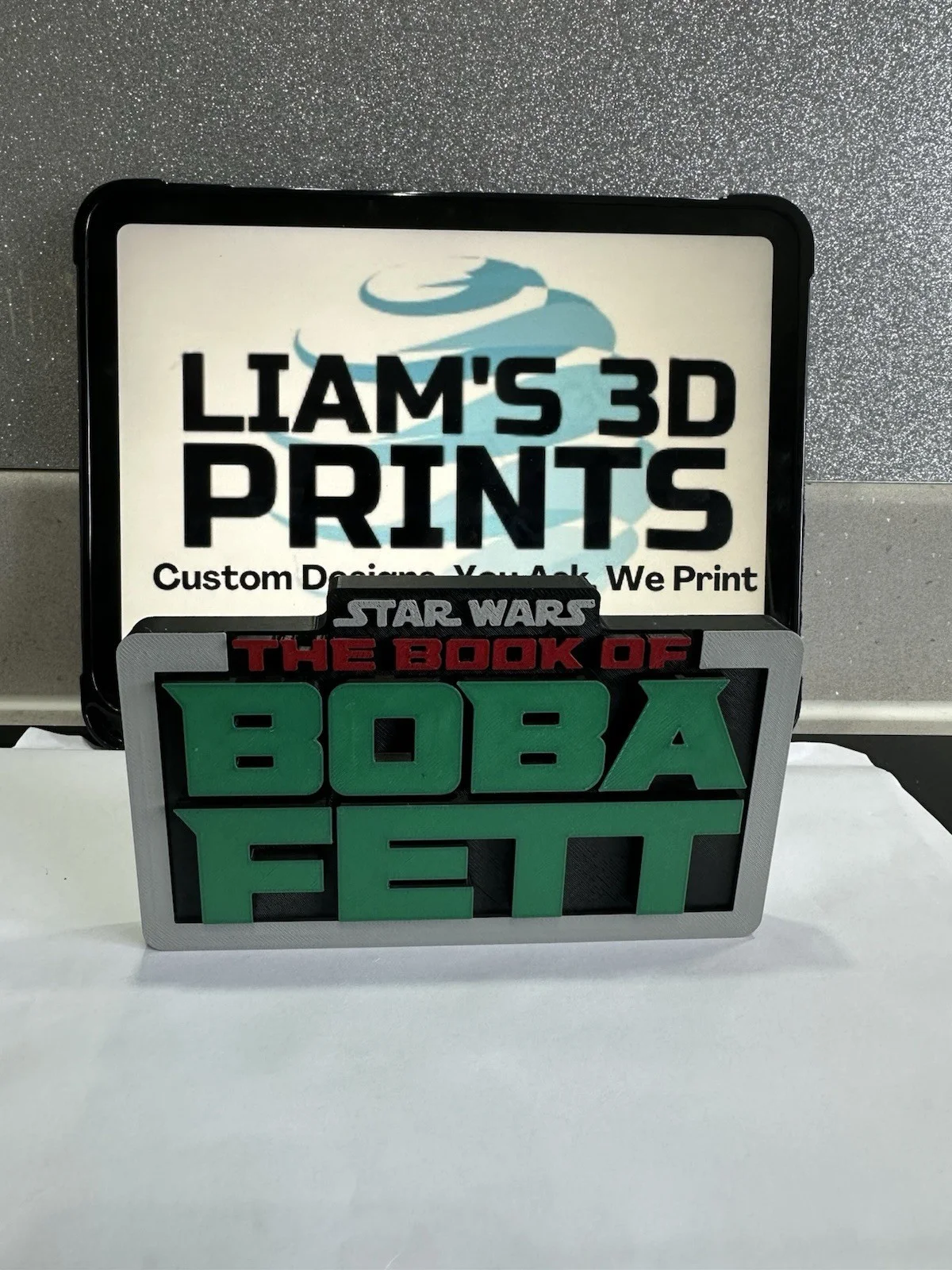 Decorative STAR WARS The Book Of Boba Fett Disney Series Sign logo display pop, изображение 2